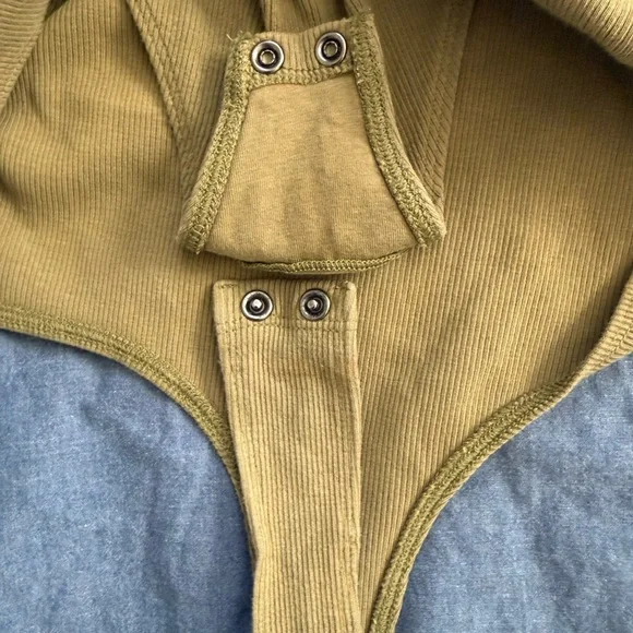 Aerie Women’s Large Olive Bodysuit - Picture 5 of 5